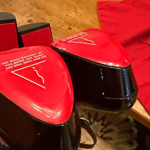 Christian Louboutin Movida 49/ US10 Sabina 130 Black Patent Platform Pump - Picture 11 of 11